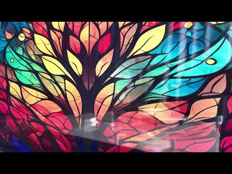 Life of Tree Decor Glass Wall Art