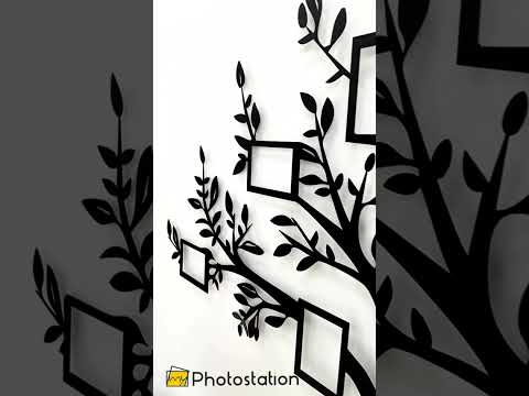 Stammbaum – Moderner Fotorahmen Metall Wandbilder