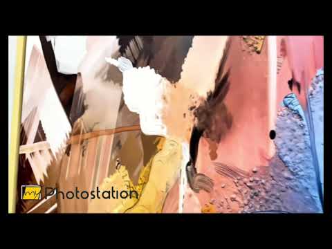 Abstract Colorful of Spring Flower – Modern Floral Oil Painting