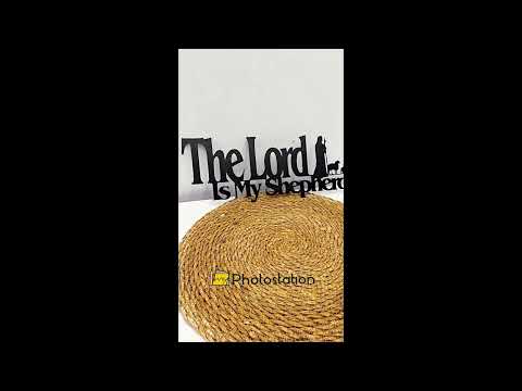 The Lord Is My Shepherd – Christian Metal Wall Art