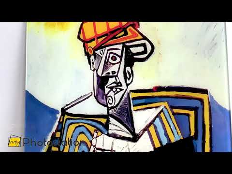 The Smoker by Picasso Glass Wall Art