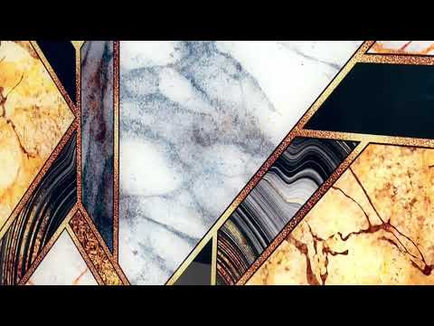 Black and Gold Granite Marble Glass PrintingWall Art