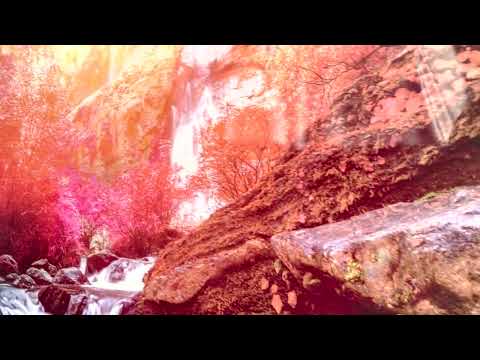 Khlong Lan Wasserfall Glaswandkunst