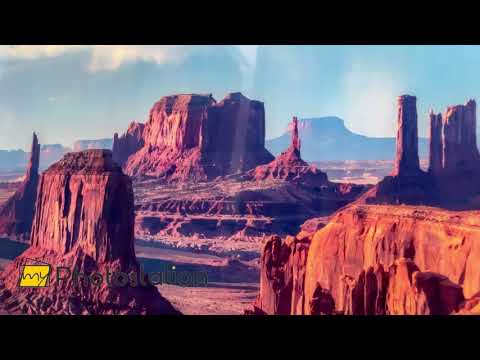 Majestätische Wüstenbutten: Eine atemberaubende Landschaft im Südwesten der USA, Glaswandkunst