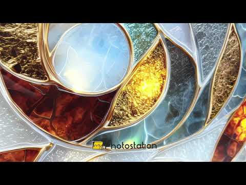 Abstract Swirl Design – Round Glass Wall Art