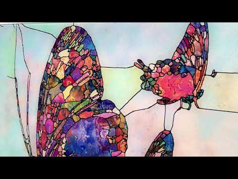 Mosaik Schmetterling Glas Wandkunst