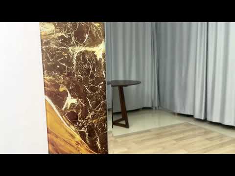 Brown Yellow Abstract Wall Mirrors