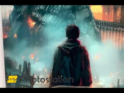 Harry Potter Schule Hogwarts Glaswandkunst