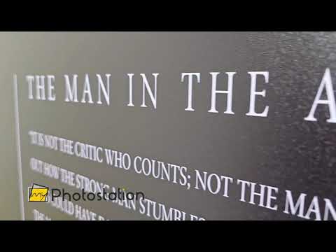 The Man in the Arena – Inspirational Quote Oil Painting