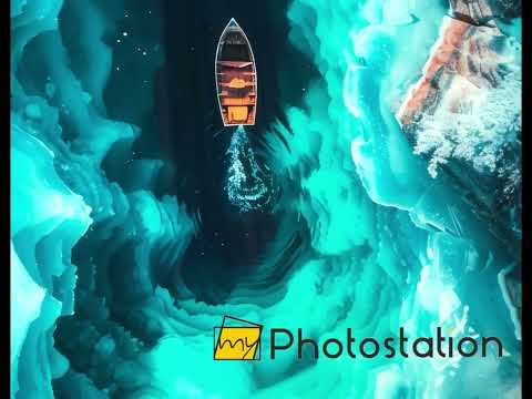 Stunning 3D Glass Wall Art - Ocean Depth Illusion for Modern Decor