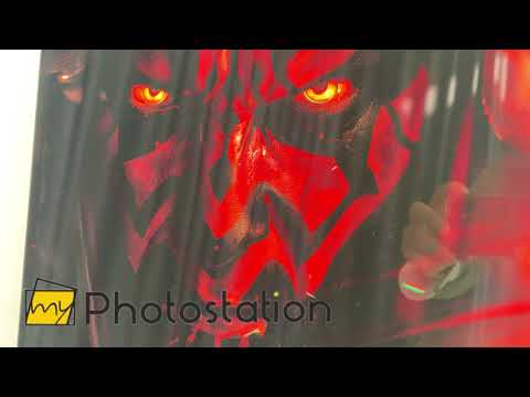 Darth Maul Wanddekoration aus Glas