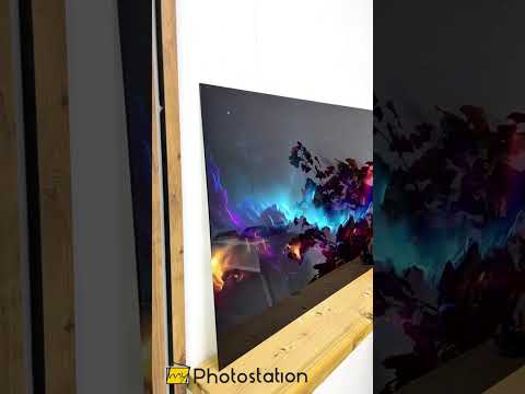 Portal to the Cosmos – Abstract Galaxy Dreamscape Glass Wall Art