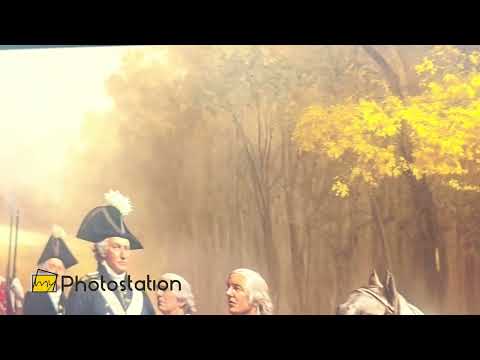 Revolutionary March – American Army Oil Painting