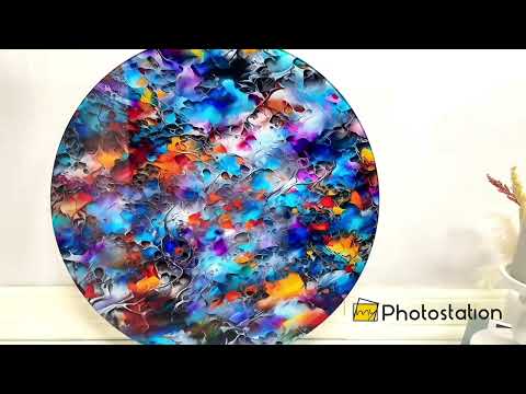 Watercolor Abstract Glass Wall Art