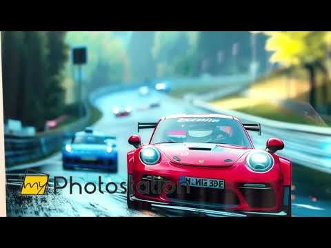 Porsche Glass Wall Art
