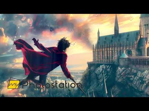 Harry Potter Hogwarts-Wandkunst aus Glas