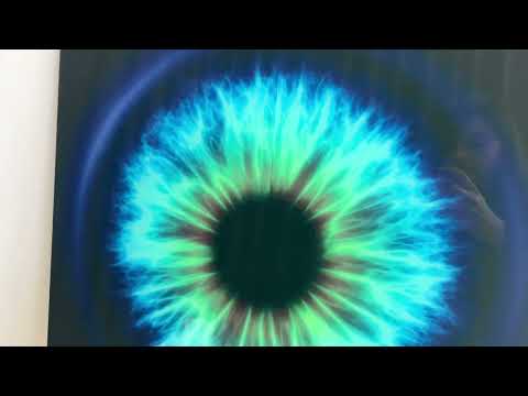 Blaues Auge, Glaswandkunst