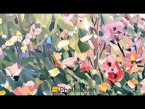 Wildflower Field Impressionist – Framed Landscape Oil Painting