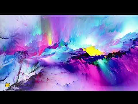 Color Burst Abstract Wall Art – Bright Iridescent Glass Print