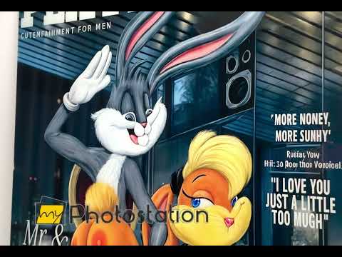Playbunny Glass Wall Art
