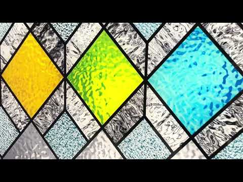 MultiColored Diamonds Glass Wall Art