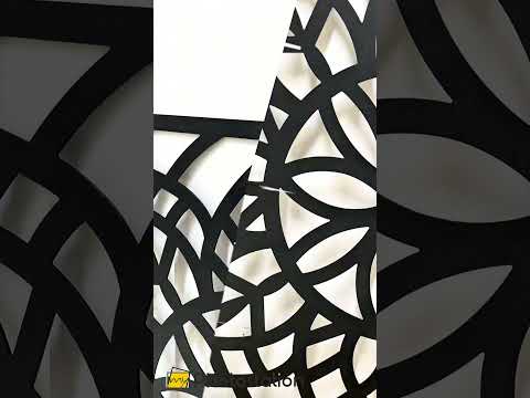Fleur lunaire–Lune et fleur de lotus Décoration Murale Métal