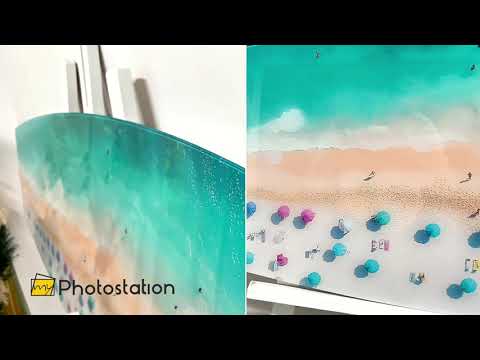 Beach & Sun Lounger Surfboard Wall Art