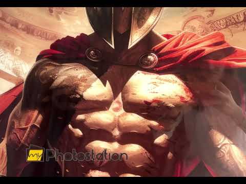 Spartanischer Krieger, Glaswandkunst