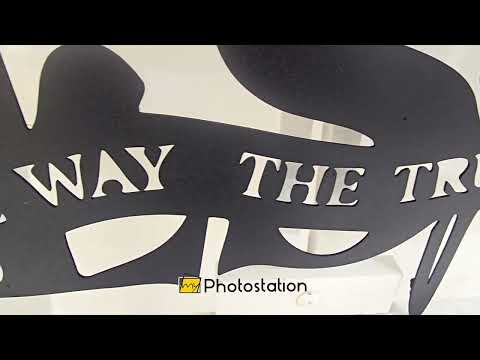 Croix de Jésus Décoration Murale Métal–Le Chemin, la Vérité, la Vie Décoration chrétienne