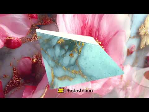 Rosa & Gold Blumen Glasbilder