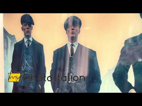 Peaky Blinders Glaswandkunst