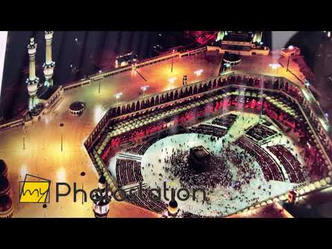 Mekka Kaaba Glaswandkunst