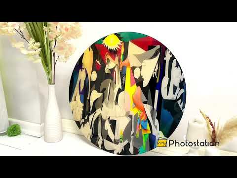 Guernico by Picasso Glass Wall Art