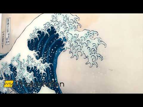 Die große Welle vor Kanagawa, Hokusai, Glaswandkunst