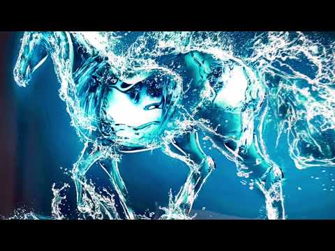 Wasserspritzer Pferd Glas Wandkunst