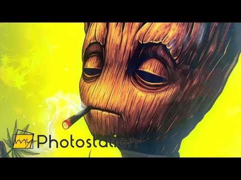 Marvel Avengers Groot Wanddekoration aus Glas