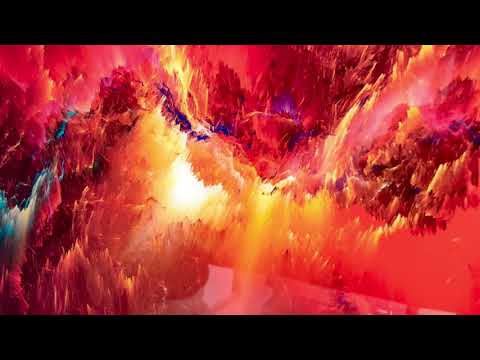 Abstract Colorful Space Nebula Glass Wall Art