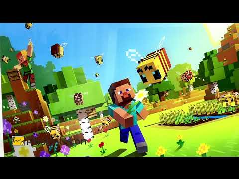 Pixel Adventure with Bees Bright Meadow Gaming Glass Wall Art