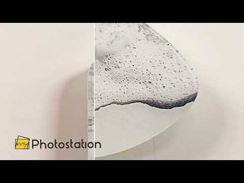 White Foam Beach Wave Surfboard Wall Art