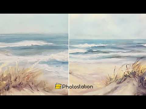 Coastal Dune Serenity – Beach Scene Oil Painting