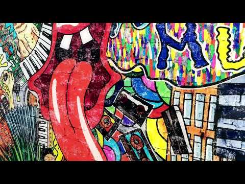 Street Art Bunte Glaswandkunst