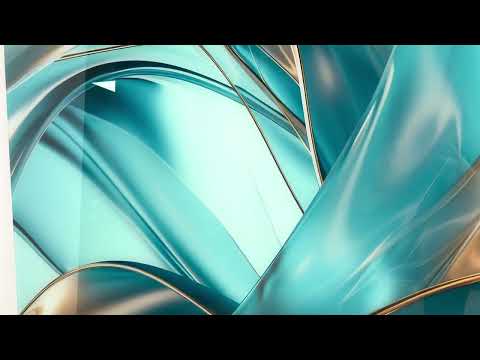 Abstrakte Glaswandkunst mit kräftigen Linien in Blau