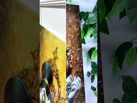 Fortuna Dorada – Pato Aristocrático Arte En Vidrio Para Pared