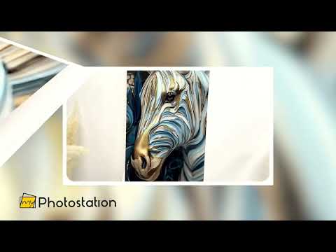 Gold Zebra Glass Wall Art
