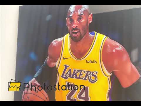 Kobe Bryant Lakers Glaswandkunst