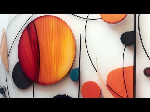 Buntglas-Wandkunst