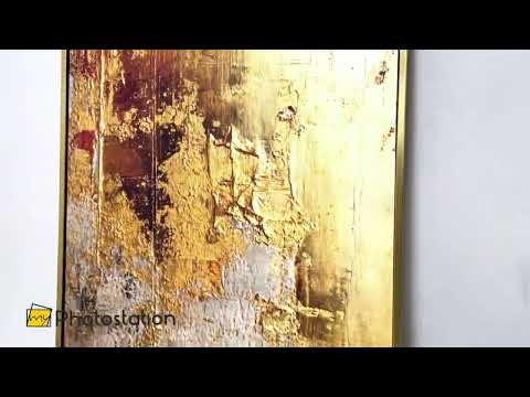 Gilded Essence – Modern Abstract Oil Painting