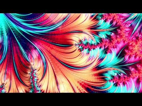 Fractal Pink Spiral Glass Wall Printing Artworks & Decor