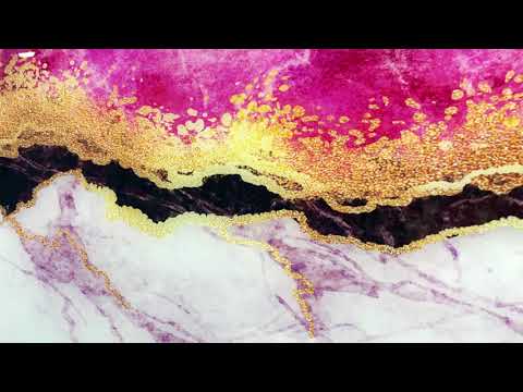 Pink Marble with Gold Veins Glass Wall Art