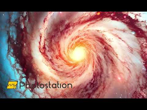 Spiralgalaxie-Wandkunst aus Glas
